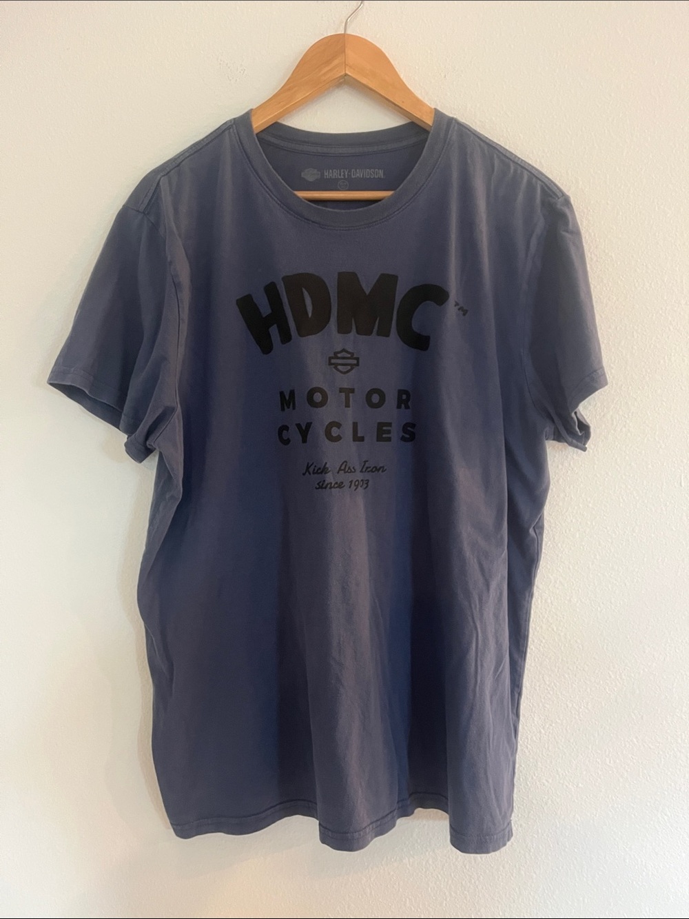 Harley-Davidson Blue HDMC Motor Cycles Graphic Tee
